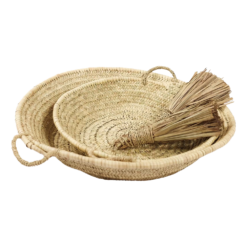 Naturaalne punutud kauss L45