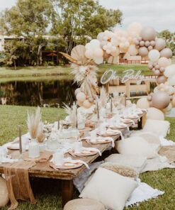 Pastelltoonides Baby Shower piknik
