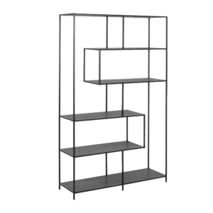 Must metallist riiul H185/L114