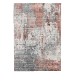 Roosa ja halliga dekoratiivvaip 160x230