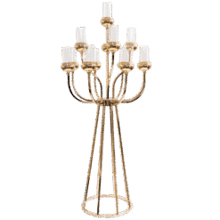 Küünlajalg kuldne Luxury H120
