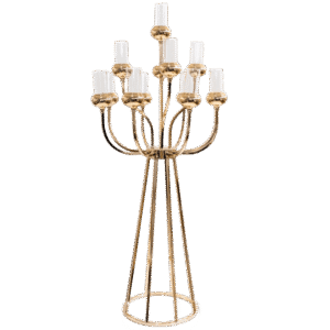 Küünlajalg kuldne Luxury H120