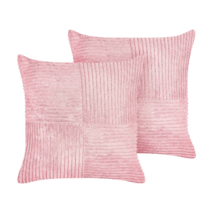 Roosa patjade komplekt 43x43