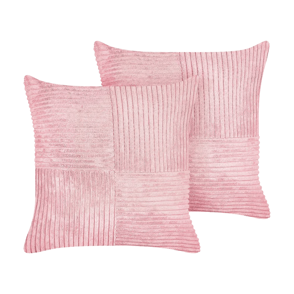 Roosa patjade komplekt 43x43