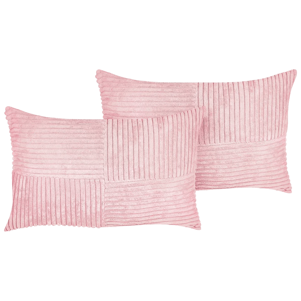 Roosa patjade komplekt 30x50